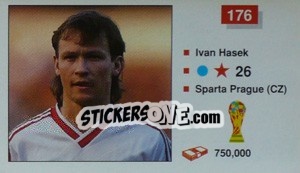 Sticker Ivan Hasek - World Cup Italia 1990 n. 176 - Merlin