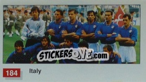 Cromo Italy Team Photo - World Cup Italia 1990 - Merlin