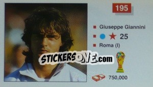 Sticker Giuseppe Giannini