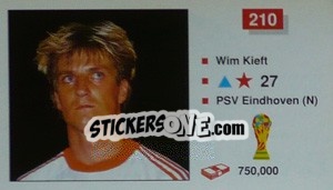 Sticker Wim Kieft - World Cup Italia 1990 - Merlin