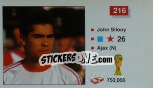 Sticker John Silooy - World Cup Italia 1990 - Merlin