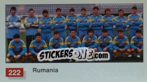 Cromo Rumania Team Photo - World Cup Italia 1990 n. 222 - Merlin