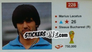 Sticker Marius Lacatus - World Cup Italia 1990 - Merlin