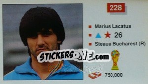 Figurina Marius Lacatus - World Cup Italia 1990 - Merlin