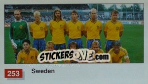 Cromo Sweden Team Photo - World Cup Italia 1990 - Merlin