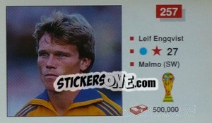 Sticker Leif Engqvist - World Cup Italia 1990 - Merlin
