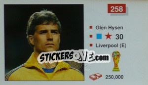 Figurina Glen Hysen - World Cup Italia 1990 - Merlin