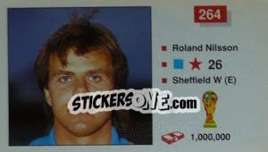 Sticker Roland Nilsson - World Cup Italia 1990 n. 264 - Merlin