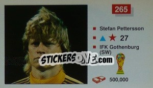 Sticker Stefan Pettersson - World Cup Italia 1990 n. 265 - Merlin