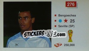 Cromo Bengoechea - World Cup Italia 1990 n. 276 - Merlin