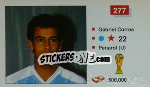 Sticker Gabriel Correa - World Cup Italia 1990 n. 277 - Merlin