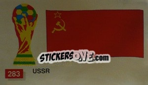 Sticker USSR National Flag - World Cup Italia 1990 - Merlin