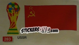 Sticker USSR National Flag - World Cup Italia 1990 n. 283 - Merlin