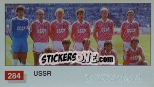 Sticker USSR Team Photo - World Cup Italia 1990 - Merlin