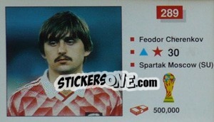 Sticker Fedor Cherenkov - World Cup Italia 1990 - Merlin