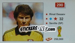 Figurina Rinat Dasaev - World Cup Italia 1990 - Merlin