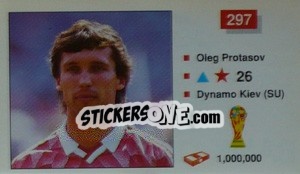 Sticker Oleg Protasov - World Cup Italia 1990 - Merlin