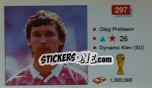 Sticker Oleg Protasov - World Cup Italia 1990 n. 297 - Merlin