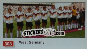 Sticker West Germany Team Photo - World Cup Italia 1990 n. 303 - Merlin