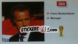Sticker Franz Beckenbauer (Manager) - World Cup Italia 1990 - Merlin