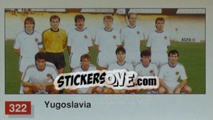 Sticker Yugoslavia Team Photo - World Cup Italia 1990 n. 322 - Merlin
