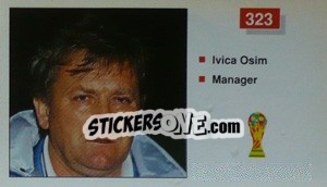 Cromo Ivica Osim (Manager) - World Cup Italia 1990 - Merlin