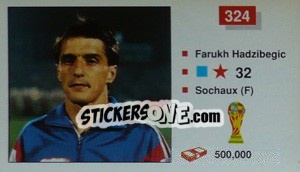 Cromo Farukh Hadzibegic - World Cup Italia 1990 - Merlin