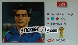 Figurina Farukh Hadzibegic - World Cup Italia 1990 - Merlin