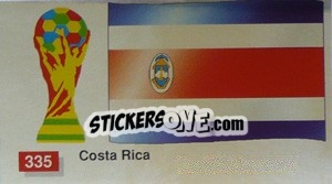 Sticker Costa Rica National Flag - World Cup Italia 1990 n. 335 - Merlin