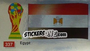 Sticker Egypt National Flag - World Cup Italia 1990 - Merlin