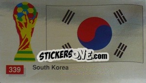 Sticker South Korea National Flag - World Cup Italia 1990 - Merlin