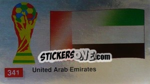 Cromo United Arab Emirates National Flag - World Cup Italia 1990 n. 341 - Merlin