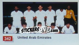 Cromo United Arab Emirates Team Photo - World Cup Italia 1990 n. 342 - Merlin