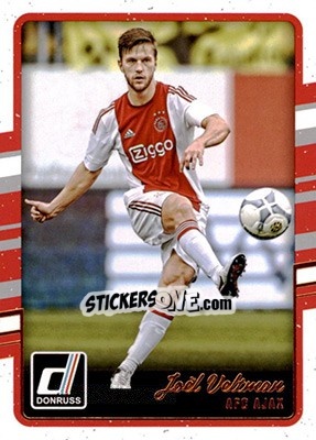 Sticker Joel Veltman - Donruss Soccer 2016-2017 n. 13 - Panini
