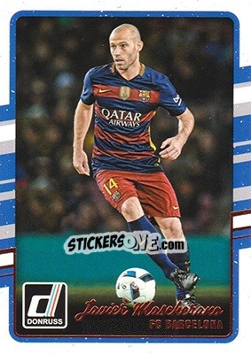 Sticker Javier Mascherano - Donruss Soccer 2016-2017 n. 27 - Panini