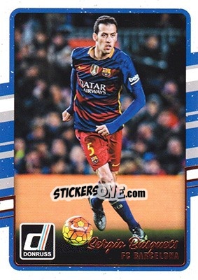 Sticker Sergio Busquets - Donruss Soccer 2016-2017 n. 32 - Panini