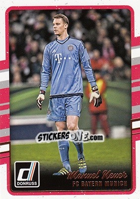 Sticker Manuel Neuer - Donruss Soccer 2016-2017 n. 36 - Panini