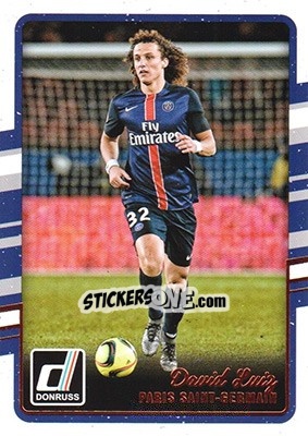 Sticker David Luiz - Donruss Soccer 2016-2017 n. 126 - Panini