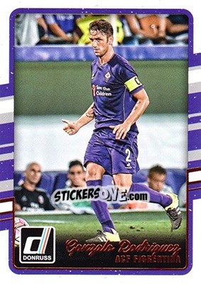 Sticker Gonzalo Rodriguez - Donruss Soccer 2016-2017 n. 176 - Panini
