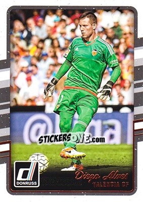 Sticker Diego Alves - Donruss Soccer 2016-2017 n. 178 - Panini