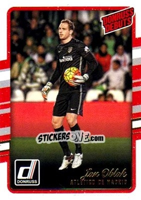 Sticker Jan Oblak - Donruss Soccer 2016-2017 n. 205 - Panini