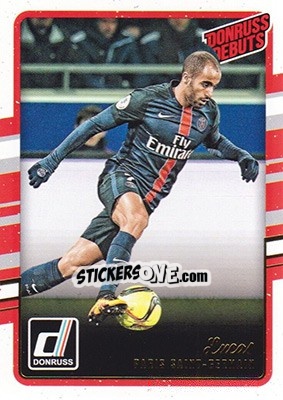 Sticker Lucas Moura - Donruss Soccer 2016-2017 - Panini