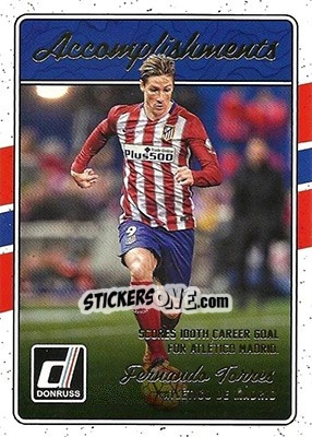Sticker Fernando Torres - Donruss Soccer 2016-2017 n. A-02 - Panini