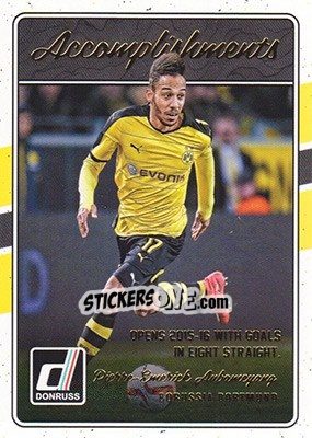Sticker Pierre-Emerick Aubameyang - Donruss Soccer 2016-2017 n. A-08 - Panini