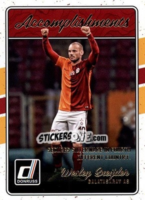 Sticker Wesley Sneijder - Donruss Soccer 2016-2017 - Panini