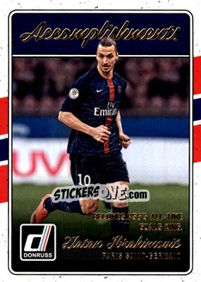 Sticker Zlatan Ibrahimovic - Donruss Soccer 2016-2017 n. A-16 - Panini
