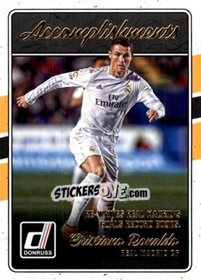 Sticker Cristiano Ronaldo - Donruss Soccer 2016-2017 n. A-17 - Panini