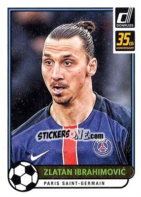 Sticker Zlatan Ibrahimovic - Donruss Soccer 2016-2017 n. AE-134 - Panini