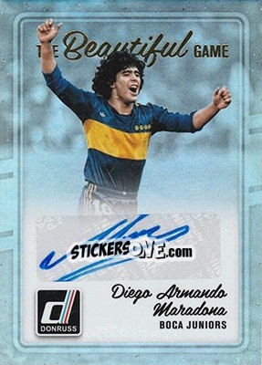 Sticker Diego Armando Maradona - Donruss Soccer 2016-2017 n. BG-83 - Panini