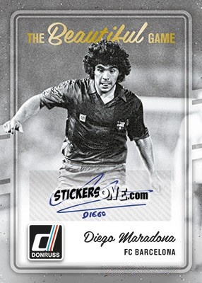 Sticker Diego Armando Maradona - Donruss Soccer 2016-2017 n. BG-84 - Panini